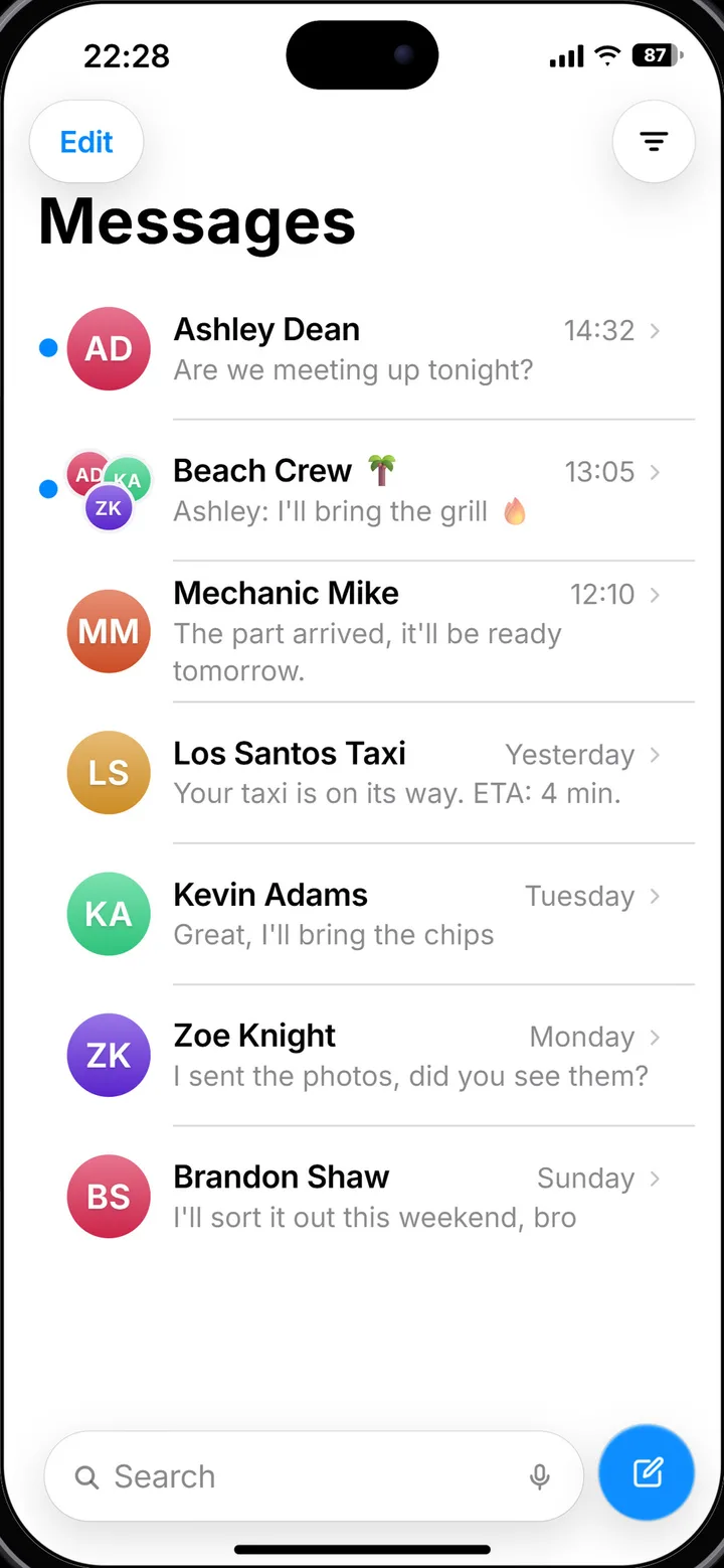 Messages